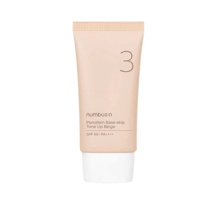 Numbuzin No.3 Porcelain Base Skip Tone Up Beige 50ml