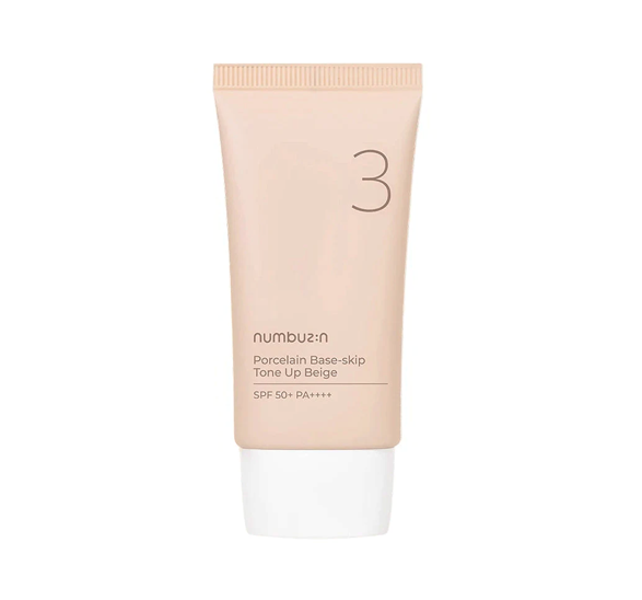 Numbuzin No.3 Porcelain Base Skip Tone Up Beige 50ml