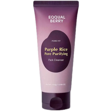 EQQUALBERRY Purple Rice Pore Purifying Pack Cleanser 130g
